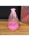 BFS Pembe Kalpli Tül Kese