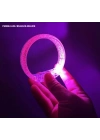 BFS  Pembe Led Işıklı Baskı Yapılabilen Pilli Bileklik Bilezik 1,5 cm Genişlik