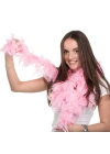 BFS Pembe Renk Kabarık Kalın Otriş Boa Tüy 6 Cm Genişlik 180-200 Cm Uzunluk