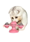 BFS  Pet Malzemeleri Vantuzlu Fırıldak Toplu Dönen Şeffaf Depo Tasarım İnteraktif Kedi Oyuncağı