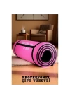 BFS  Pilates Matı- Spor Matı - Yoga Matı 11 mm Çift Taraflı Pembe