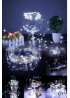 BFS  Pilli 5 metre Dekoratif Peri Led Beyaz Aydınlatma Süsleme Lambası