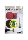 BFS  Pimli Mini Cırt Zımpara Taban Seti Gravür Ve Matkap Uyumlu 5 cm 60 Adet Zımparalı Set