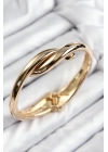 BFS Pirinç Düğüm Model Gold Renk Kadın Kelepçe