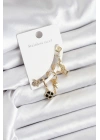 BFS Pirinç Gold Renk Kadın Set Küpe