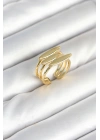 BFS Pirinç Gold Renk Vİntage Model Kadın Yüzük