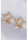 BFS Pirinç Gold Renk Yıldız Küpe