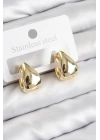 BFS Pirinç Halka Model Gold Renk Kadın Küpe