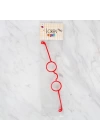 BFS  Plastik Amigurumi Gözlük Kırmızı