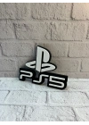 BFS PlayStation 5 Logo Duvar Dekoru Minimal Tasarım 16×12 cm