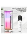 BFS Pluse 5 Mikrofonlu RGB Kablosuz Hoparlör - Beyaz