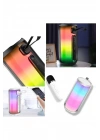 BFS Pluse 5 Mikrofonlu RGB Kablosuz Hoparlör - Siyah