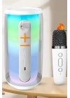 BFS Pluse 6 Mikrofonlu RGB Kablosuz Hoparlör - Beyaz