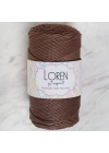 BFS  Polyester Soft Macrame Kahverengi El Örgü İpi - LM032 - 34438