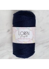 BFS  Polyester Soft Macrame Koyu Lacivert El Örgü İpi - LM030 - 34436