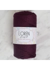 BFS  Polyester Soft Macrame Patlıcan Moru El Örgü İpi - LM038 - 34443