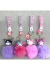 BFS Ponponlu Kuromi Ve Hello Kitty Karışık Anahtarlık