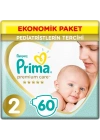 BFS   Prima Premium Care Bebek Bezi Ekonomik Paket 2 Beden 60 Adet