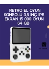 BFS R36S Retro El Konsolu 64 GB – 15.000 Oyun, Geniş Platform Desteği, 3.5” IPS Ekran