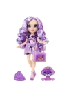 BFS   Rainbow High Violet Parlak Slime ve Evcil Hayvan Serisi Bebeği