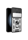 BFS  Realme 11 Pro Kılıf Pars Lens Yüzüklü Silikon - Gümüş