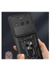 BFS  Realme 11 Pro Kılıf Pars Lens Yüzüklü Silikon - Kırmızı