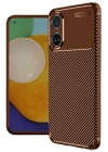 BFS  Realme 12 Lite Kılıf Auto Focus Karbon Kapak - Kahverengi