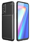 BFS  Realme 7 Kılıf Auto Focus Karbon Kapak - Siyah