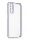 BFS Realme 7 Kılıf Miami Şeffaf Silikon - Lila