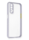 BFS  Realme 7 Kılıf Miami Şeffaf Silikon - Lila