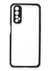 BFS  Realme 7 Kılıf Miami Şeffaf Silikon - Siyah
