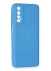 BFS  Realme 7 Kılıf Nano içi Kadife Silikon - Mavi