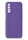 BFS  Realme 7 Kılıf Nano içi Kadife Silikon - Mor