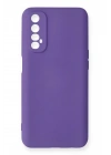 BFS Realme 7 Kılıf Nano içi Kadife Silikon - Mor