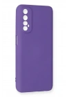 BFS  Realme 7 Kılıf Nano içi Kadife Silikon - Mor