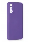 BFS Realme 7 Kılıf Nano içi Kadife Silikon - Mor