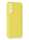 BFS  Realme 7 Kılıf Nano içi Kadife Silikon - Sarı