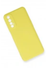 BFS Realme 7 Kılıf Nano içi Kadife Silikon - Sarı