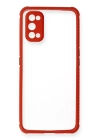 BFS  Realme 7 Pro Kılıf Miami Şeffaf Silikon - Kırmızı