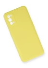 BFS  Realme 7 Pro Kılıf Nano içi Kadife Silikon - Sarı