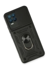 BFS  Realme 8 Kılıf Pars Lens Yüzüklü Silikon - Siyah