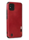 BFS  Realme C11 2021 Kılıf Loop Deri Silikon - Kırmızı