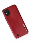 BFS  Realme C11 2021 Kılıf Loop Deri Silikon - Kırmızı