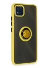 BFS  Realme C11 2021 Kılıf Montreal Yüzüklü Silikon Kapak - Sarı