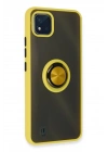 BFS Realme C11 2021 Kılıf Montreal Yüzüklü Silikon Kapak - Sarı