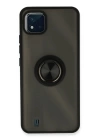 BFS  Realme C11 2021 Kılıf Montreal Yüzüklü Silikon Kapak - Siyah