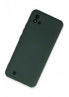 BFS  Realme C11 2021 Kılıf Nano içi Kadife Silikon - Koyu Yeşil