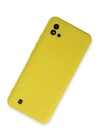 BFS  Realme C11 2021 Kılıf Nano içi Kadife Silikon - Sarı