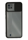 BFS  Realme C11 2021 Kılıf Palm Buzlu Kamera Sürgülü Silikon - Siyah