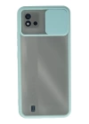 BFS  Realme C11 2021 Kılıf Palm Buzlu Kamera Sürgülü Silikon - Turkuaz